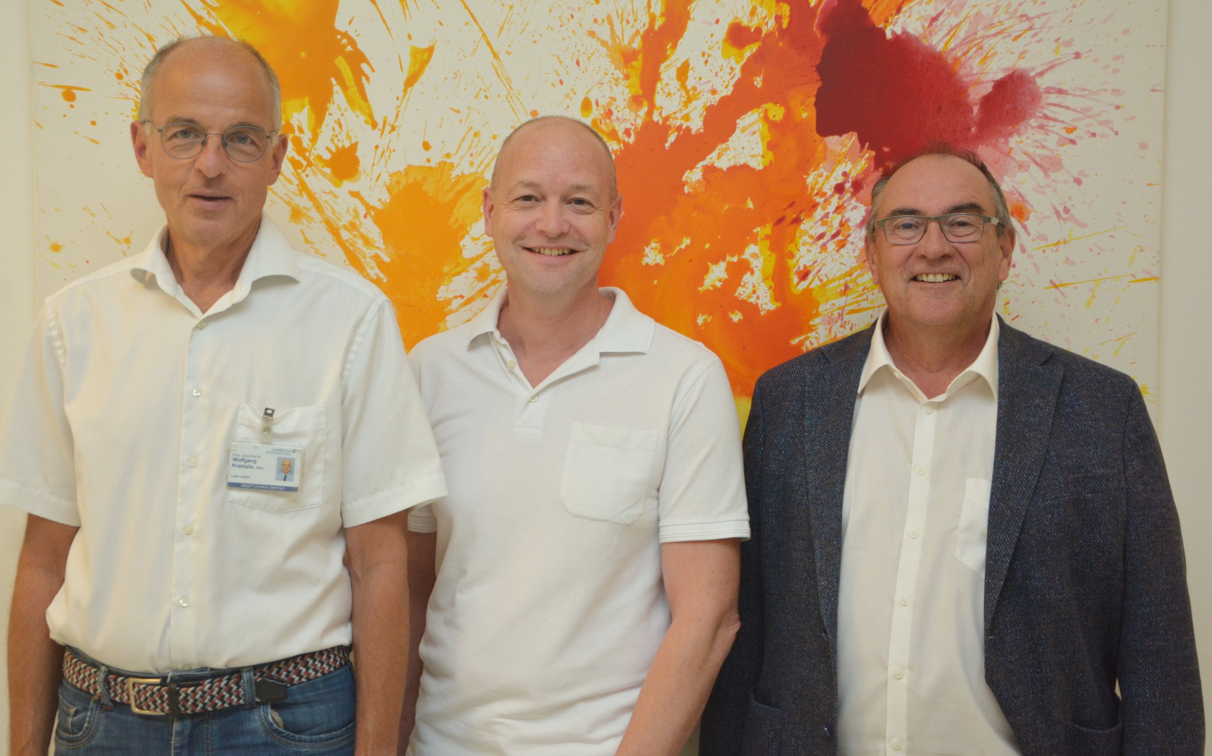 Prim. Krampla, Leitender RT Spenling und Ärztlicher Direktor Ernstberger