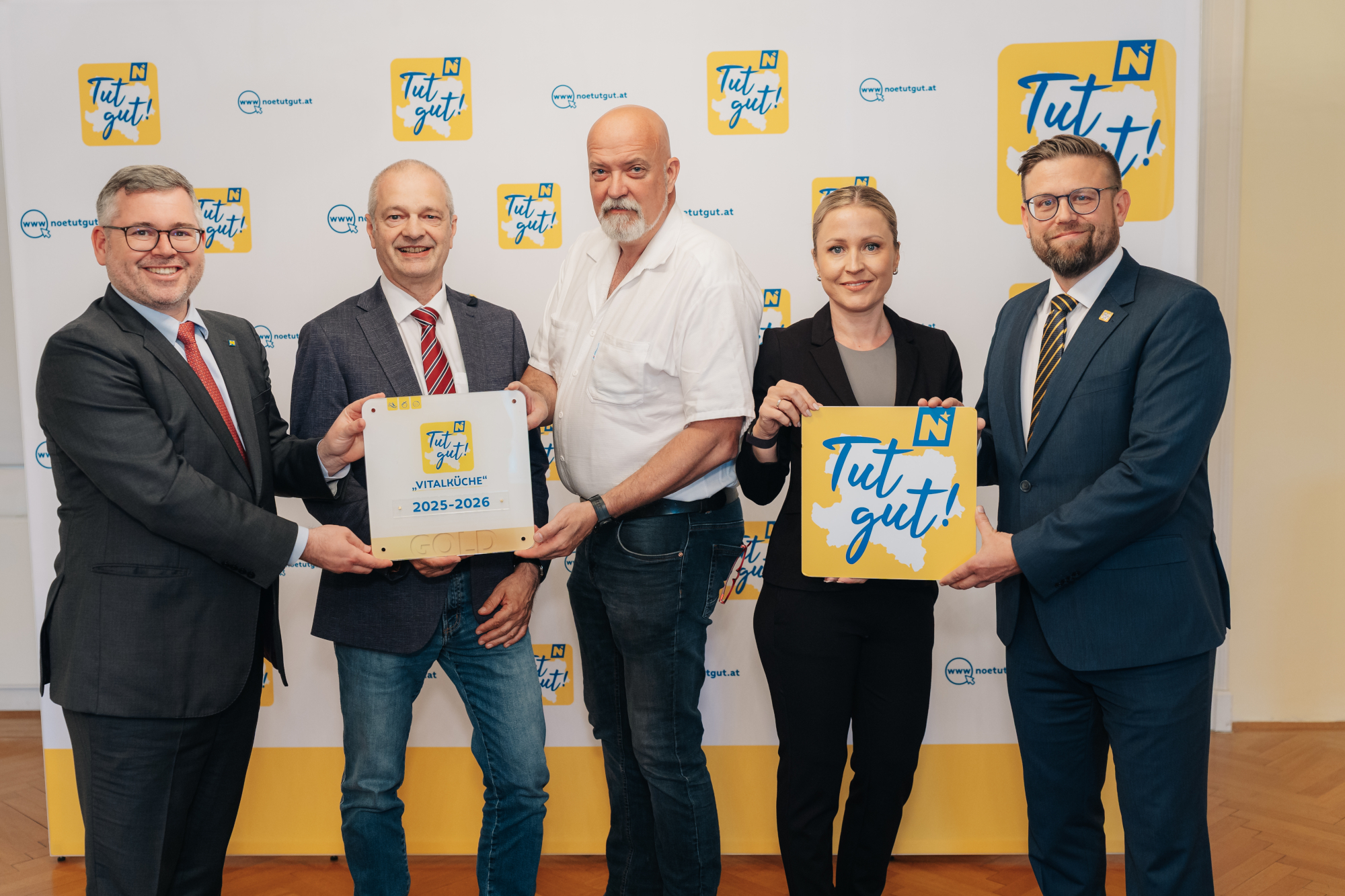 Das Team der Klinikums-Küche am Klinikstandort Korneuburg erhielt die Gold-Plakette 