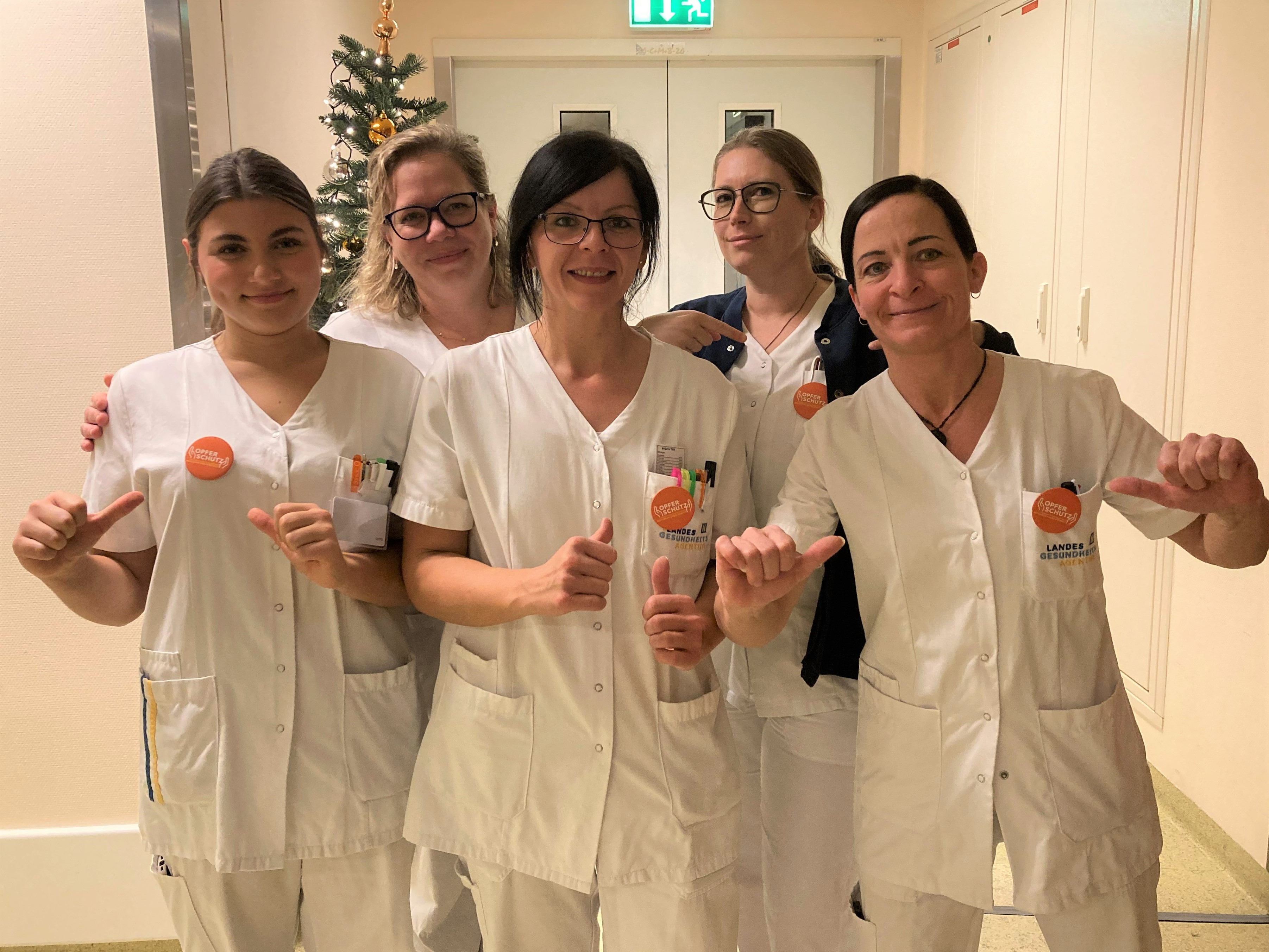 Der Klinikstandort Korneuburg beteiligt sich an der Aktion "Orange the World"