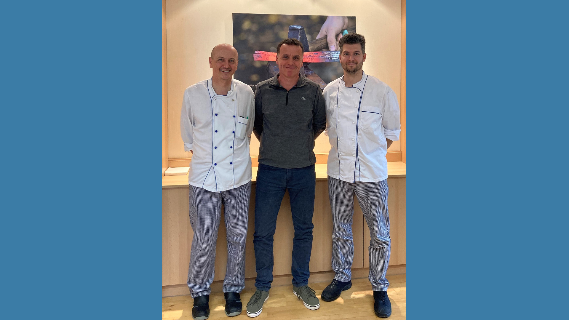 Gruppenbild der Küchenleiter der Klinikstandorte Hollabrunn, Korneuburg und Stockerau